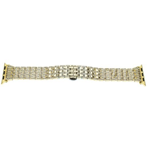 Ремінець металевий стрази rhinestones APPLE WATCH 42/44/45 MM №1
