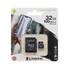 Карта пам'яті Kingston MicroSDHC 32gb 10 Class & Adapter 
