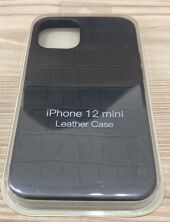 Чохол Croco Leather Apple iPhone 12 Mini Black