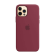 Чохол Silicone Case Original Apple iPhone 12 / 12 Pro (MagSafe) Plum