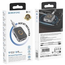 Bluetooth-аудіоадаптер BOROFONE BC55 Suave, чорний