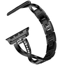 Ремінець металевий стрази SMART BUCKLE X Apple Watch 38 | 40 мм BLACK