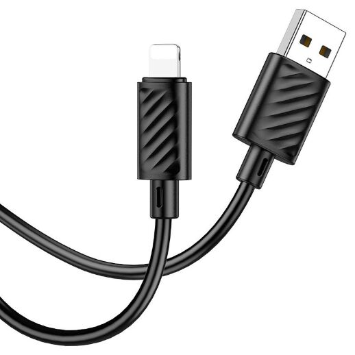 USB кабель HOCO X88 USB - Lightning 1метр, чорний