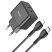 Мережевий зарядний пристрій HOCO N29 PD 35W 2 TYPE-C + кабель TYPE-C - LIGHTNING, чорний