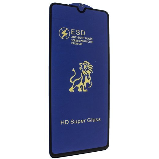 DEL Захисне скло Full Glue ESD Anti-Dust XIAOMI Redmi 9C 2020 ЧОРНИЙ