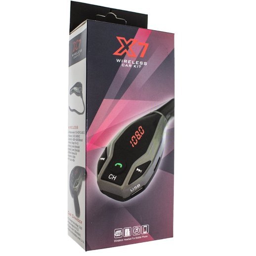 FM модулятор X7 Bluetooth / гучномовець ЧОРНИЙ