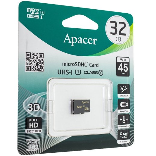 microSDHC (UHS-1) Apacer 32Gb class 10 R85MB/s
