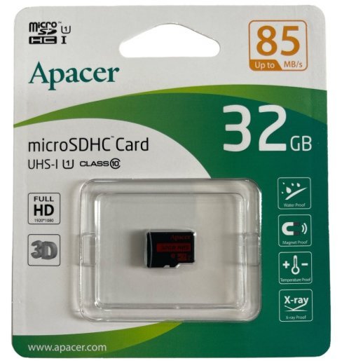 microSDHC (UHS-1) Apacer 32Gb class 10 R85MB/s