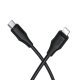 USB-C кабель HOCO X124 Silicone Type-C - Lightning 27W, чорний