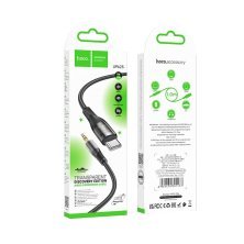 Аудіокабель HOCO UPA25 Transparent Discovery Edition Type-C  -  3,5 мм, 1 м, чорний
