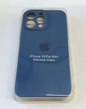 Чехол Silicone Case Copy Apple iPhone 15 Pro Max Square Navy Blue, 27