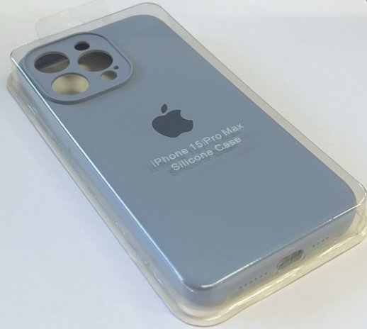 Чехол Silicone Case Copy Apple iPhone 15 Pro Max Square Navy Blue, 27