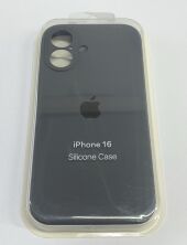 Чехол Silicone Case Copy Apple iPhone 16 Square Dark Grey 12