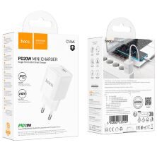 Сетевое зарядное устройство HOCO C146A TYPE-C PD 20W, белый