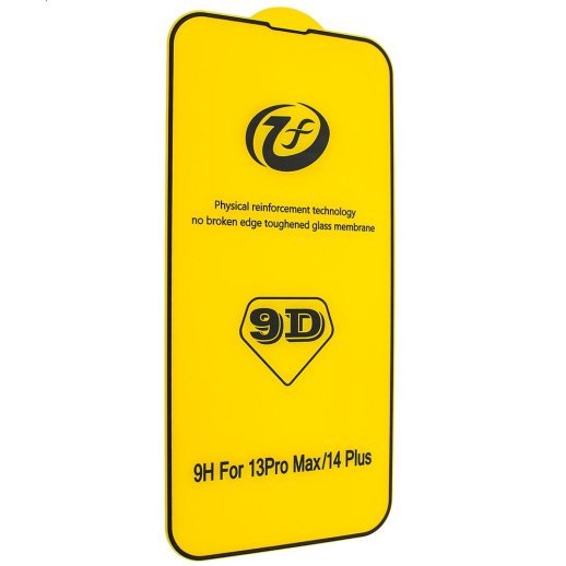 Захисне скло 9D GOOD QUALITY для APPLE iPhone 14 PLUS / 13 PRO MAX ЧОРНИЙ