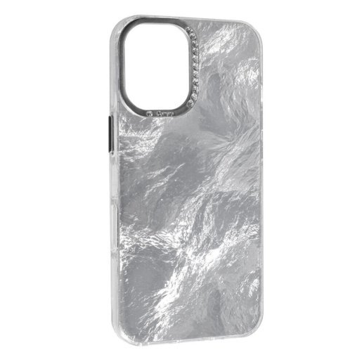 Накладка Marble Style для Apple iPhone 16 Silver