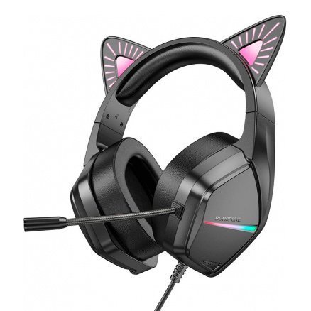Дротова комп'ютерна гарнiтура BOROFONE BO106 CAT з вушками