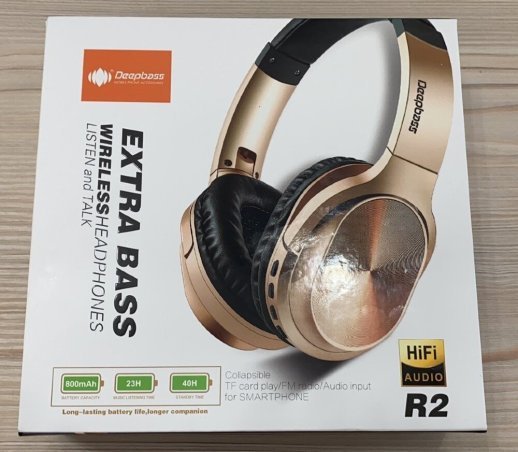 Блютуз Стерео Гарнітура DeepBass R2 Золотой