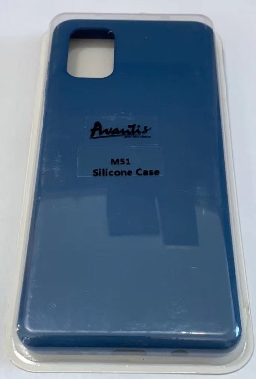 Avantis Full Silicone Case Samsung M51 Dark blue
