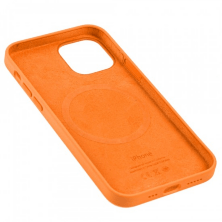 Silicone Case Original With MagSafe and Splash Screen Apple iPhone 12 / 12 Pro Kumquat