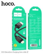 USB кабель HOCO X113 USB - Lightning, 1 метр, чорний