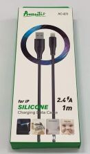 USB Cable Avantis AC-87i Silicone Lightning Black
