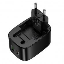 Мережевий зарядний пристрій HOCO CS102A TYPE-C PD 30W / USB QC 3.0, чорний