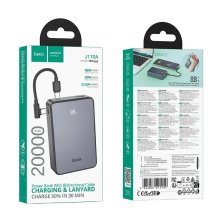 Power Bank HOCO J170A "Starlight" PD 20W + 22.5W 20000 mAh, серый