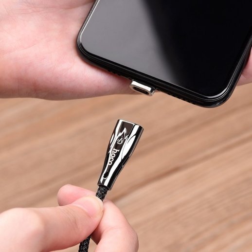 USB кабель HOCO U75 магнiтний USB - Lightning 1.20M ЧОРНИЙ