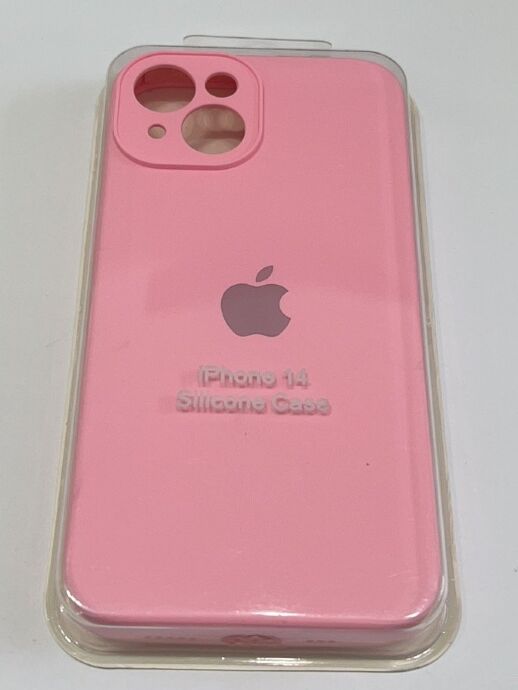 Чохол Silicone Case Copy Apple iPhone 14 Square Light Pink, 07