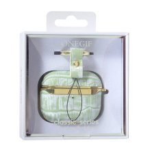 Чехол Onegif Leather Croco для AirPods 3 Green