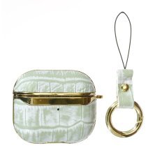 Чехол Onegif Leather Croco для AirPods 3 Green