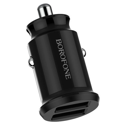 Автомобільний зарядний пристрій Borofone BZ8 2USB 2.4A, чорний