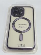 Case Magsafe With Frame for Apple Iphone 13 Pro Deep Purple