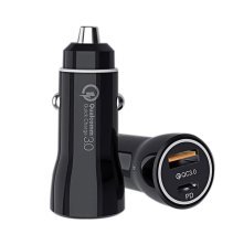 Автомобільний зарядний пристрій MEGA 1 USB QC 3.0 + 1 TYPE-C PD 38W без упаковки