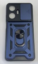 Armor Case With Curtain for Realme C55 Dark Blue