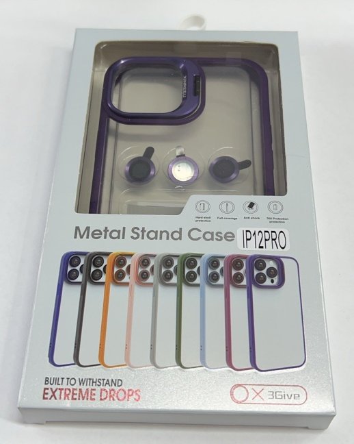 Чехол Metal Stand Case Apple Iphone 12 Pro Black 4