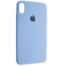 Задня накладка Silicone Case APPLE IPHONE XS MAX, відкритий низ 5_LILAC_CREAM
