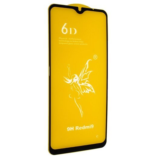 Захисне скло 6D PREMIUM XIAOMI Redmi 9A (2020) ЧОРНИЙ