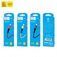 Кабель USB Denmen D02V USB - micro USB ТКАНИНОВА ОПЛЕТКА