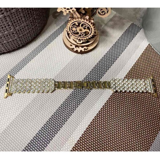 Ремінець металевий стрази rhinestones APPLE WATCH 42/44/45 MM №3