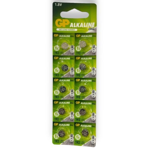 Батарейка лужна GP 192 LR41, V3GA 1.5V 10 штук