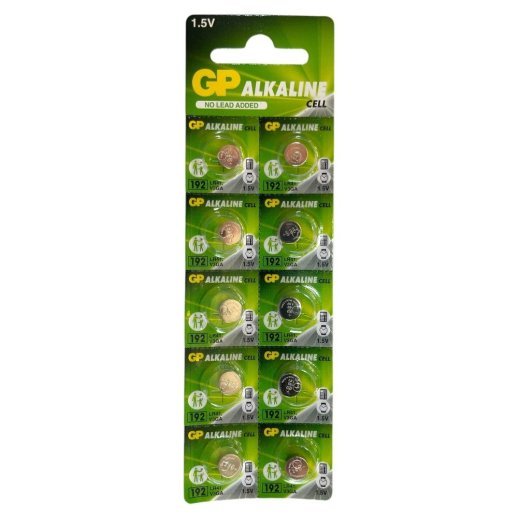 Батарейка лужна GP 192 LR41, V3GA 1.5V 10 штук