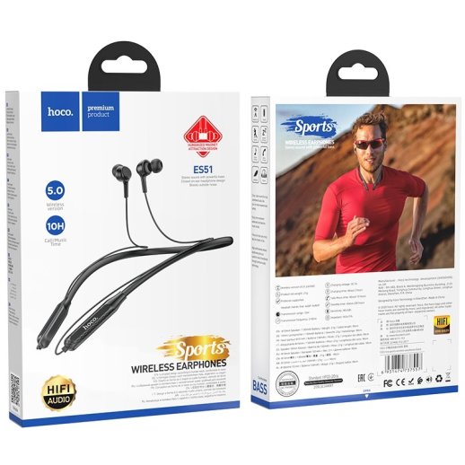 Бездротові навушники HOCO ES51 Sports, Bluetooth 5.0, шийний обід
