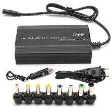 Універсальний зарядний пристрій для ноутбука AC/DC 100W з 8 перехідниками