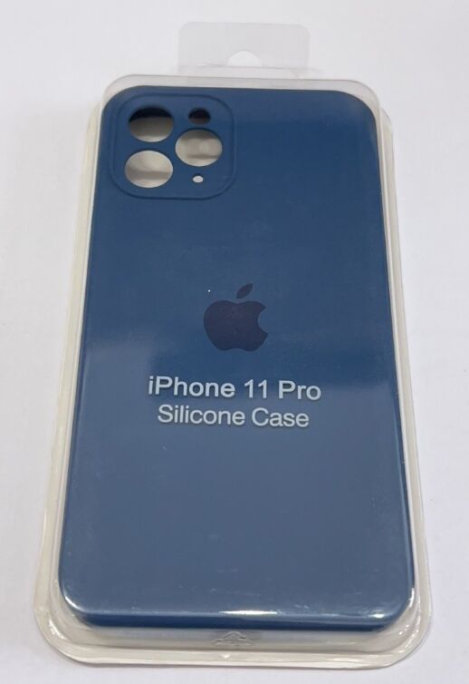 Чохол Silicone Case Copy Apple iPhone 11 Pro Square Navy Blue, 27