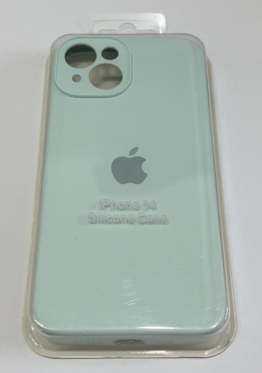 Чохол Silicone Case Copy Apple iPhone 14 Square Light Turquoise, 26