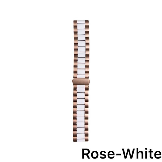 Ремінець для Xiaomi Amazfit Bip Steel 22mm Rose-Silver