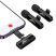 Бездротовий петличний мікрофон HOCO L20A Fair dual-mic Lightning / TYPE-C