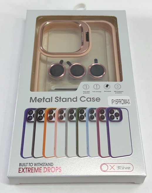 Чехол Metal Stand Case Apple Iphone 15 ProMax New Gray 1